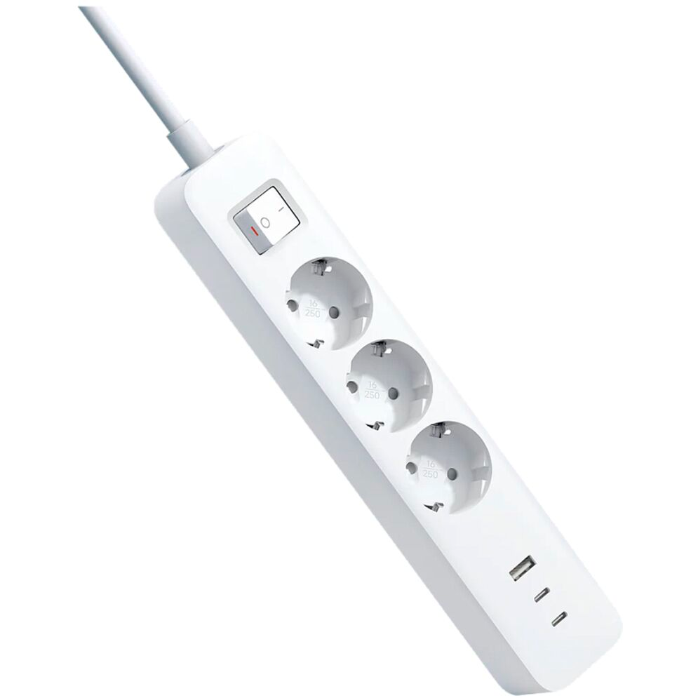 Сетевой удлинитель Xiaomi Mi Power Strip (2C1A) White - BHR07UKEU - фото 3