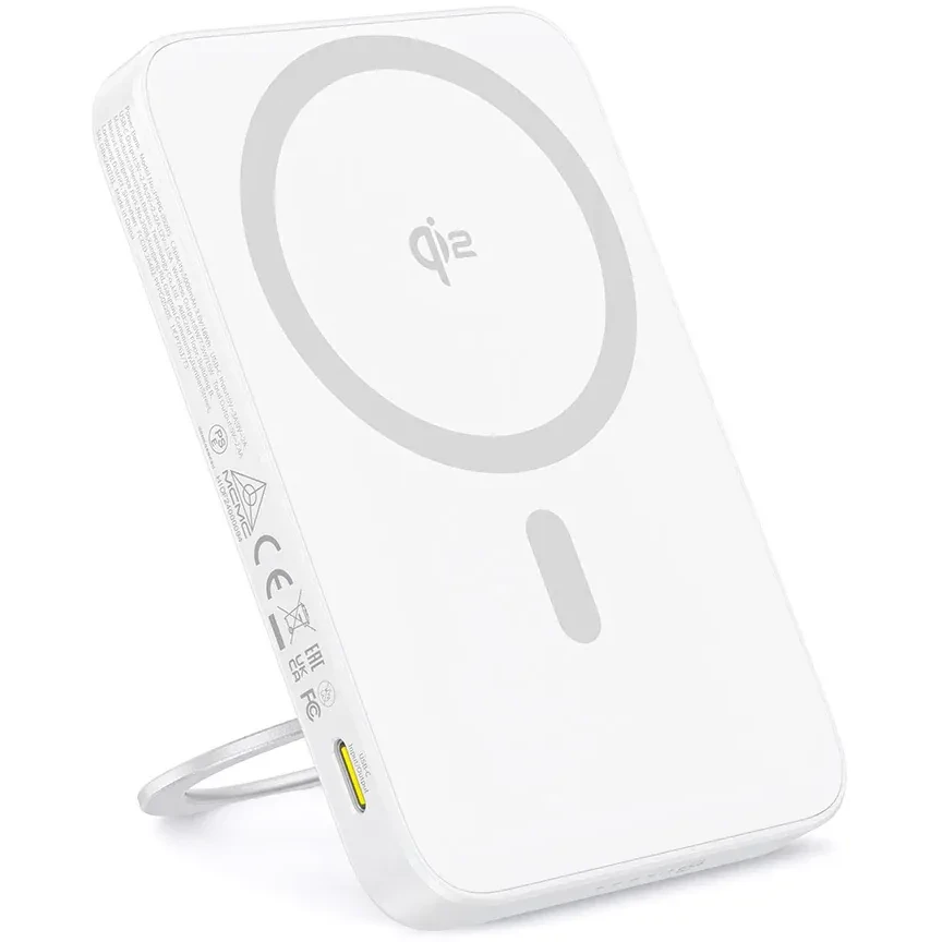Внешний аккумулятор Baseus PicoGo Qi2 Magnetic 5000mAh 20W Moon White - P10076800213-01