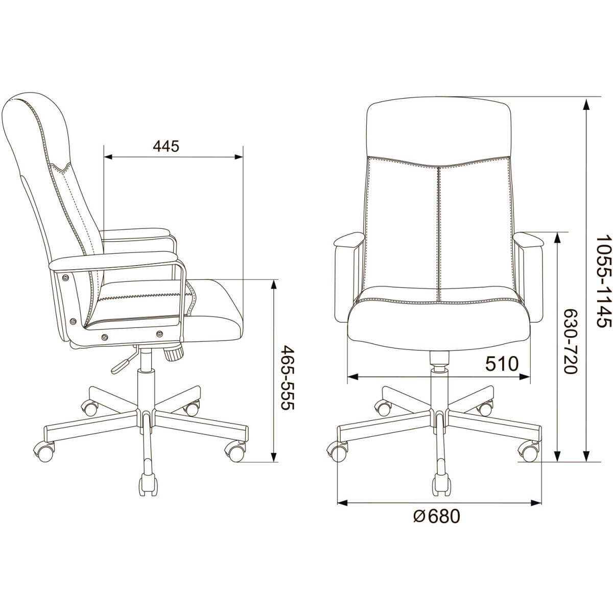 Офисное кресло Бюрократ Dominus Brown - DOMINUS-BR - фото 10