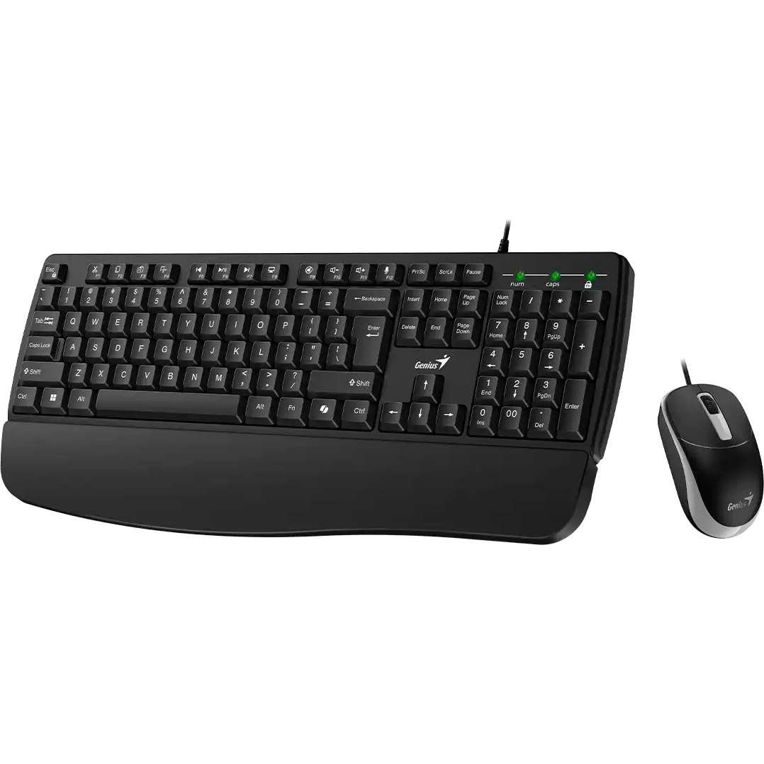 Клавиатура + мышь Genius KM-123 Black - 31330013402 - фото 2