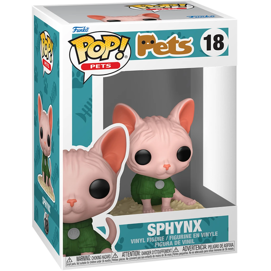 Фигурка Funko POP! Pets Sphynx Cat - 88329 - фото 2