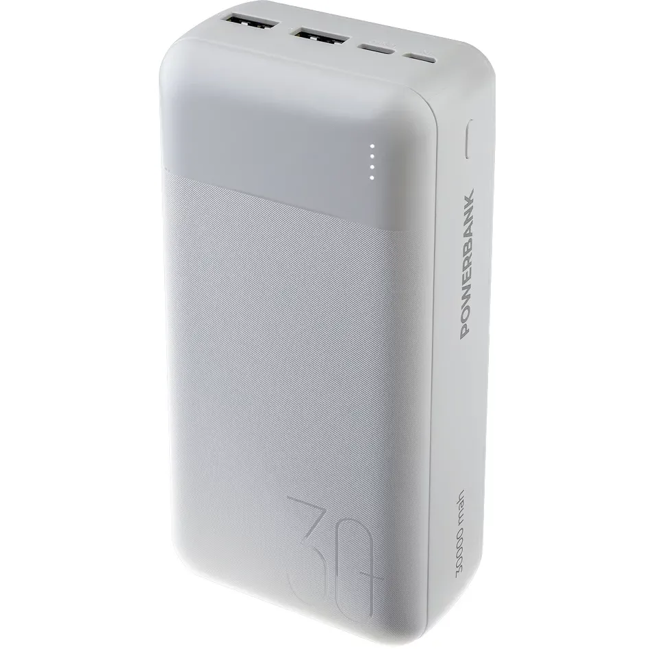 Внешний аккумулятор Perfeo Powerbank 30000mAh White (PF_E2096)