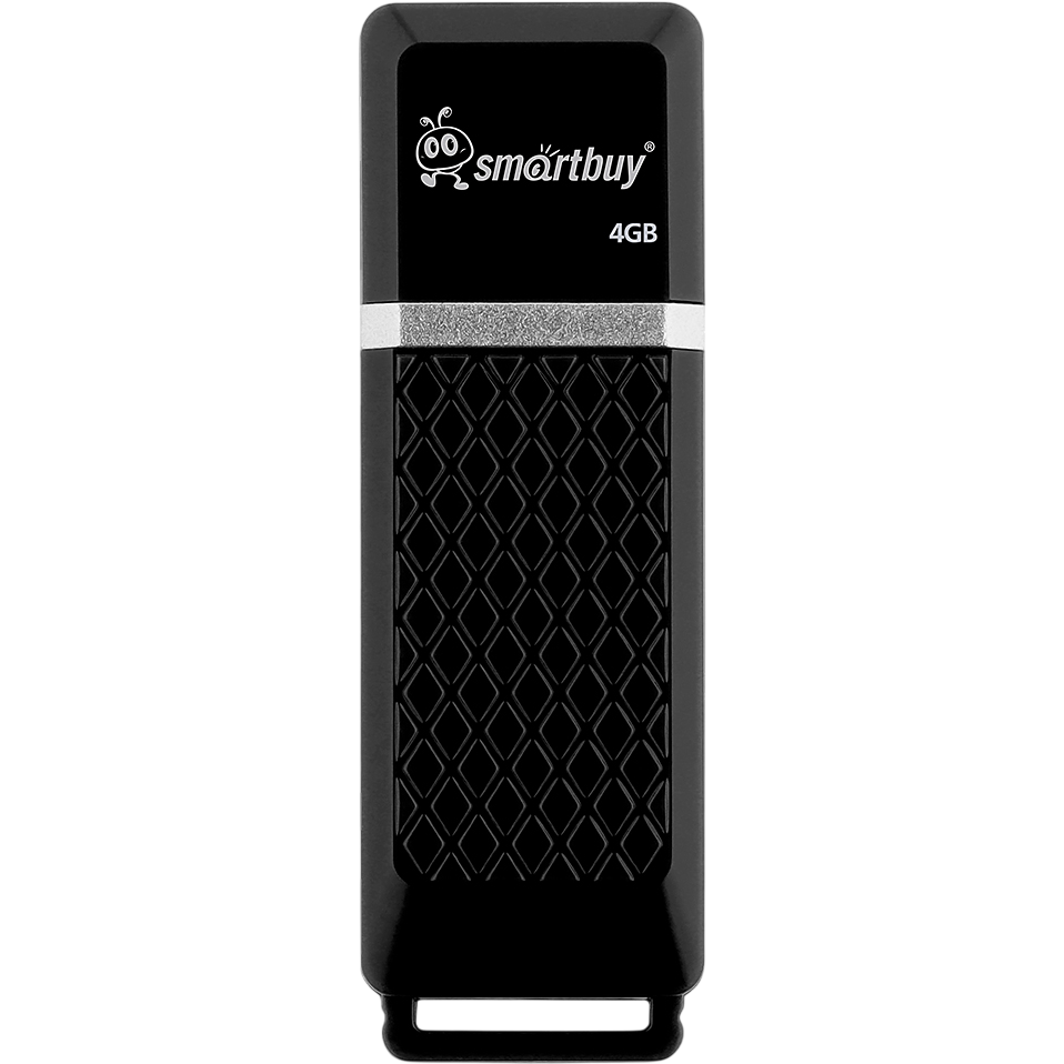 USB Flash накопитель 4GB SmartBuy Quartz Black (SB4GBQZ-K)