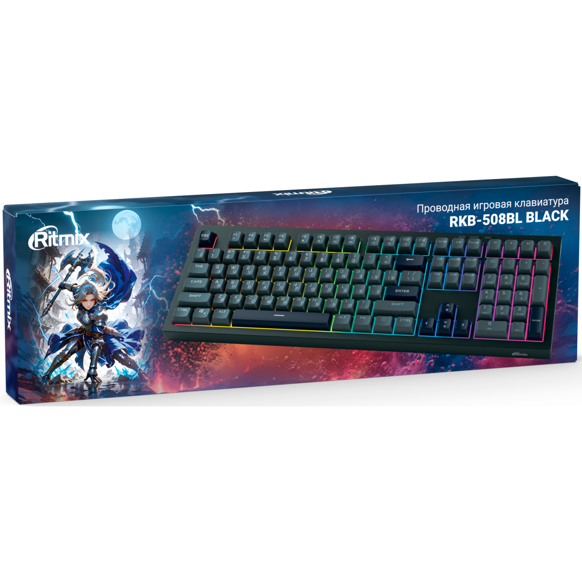 Клавиатура Ritmix RKB-508BL Black - фото 4