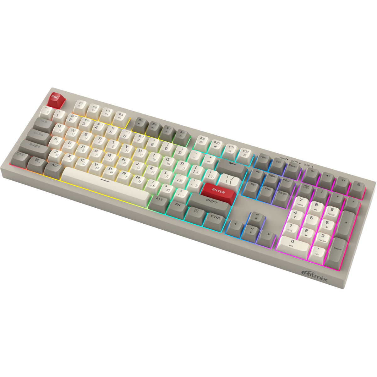 Клавиатура Ritmix RKB-508BL Grey - фото 2