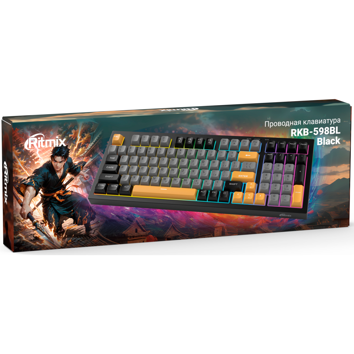 Клавиатура Ritmix RKB-598BL Black - фото 4