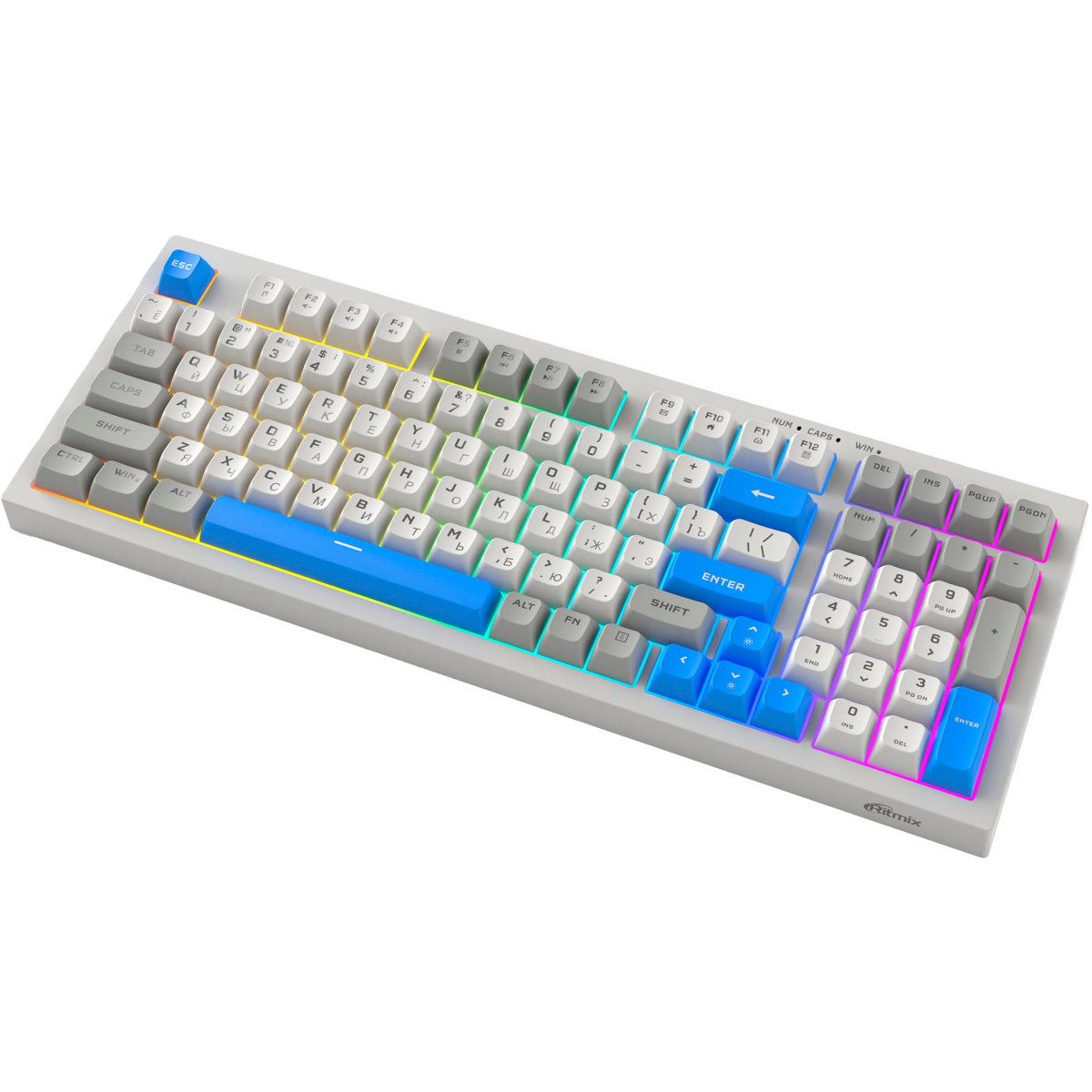 Клавиатура Ritmix RKB-598BL Grey - фото 2