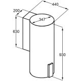 Вытяжка MAUNFELD Lee Wall 35 Sensor Black (КА-00025945)