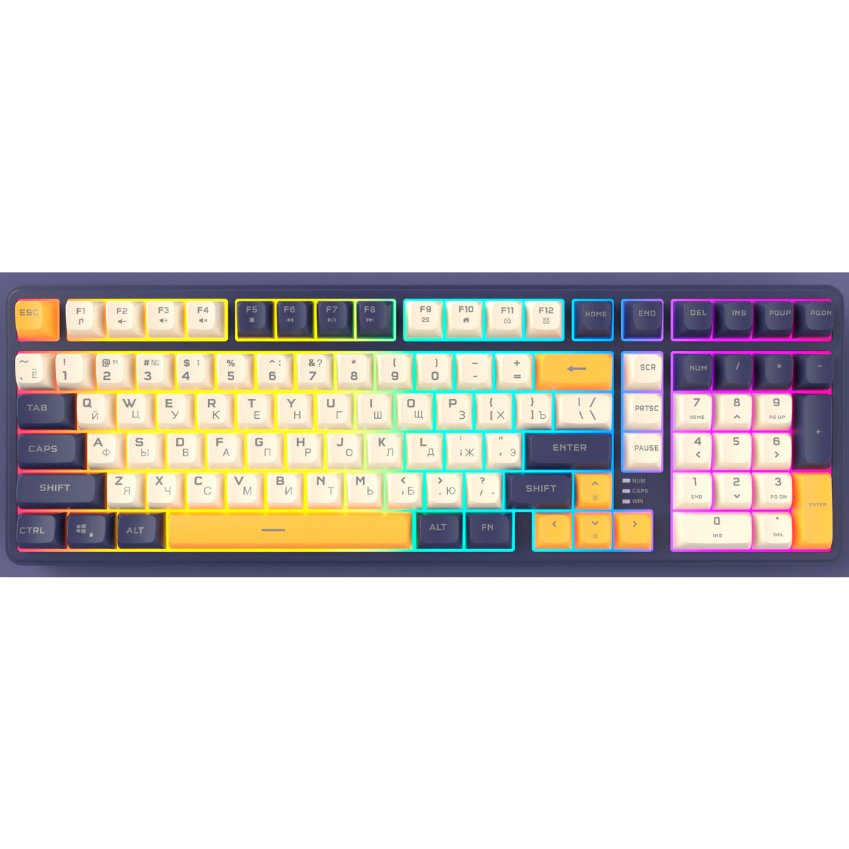 Клавиатура Ritmix RKB-602BL Dark Blue - фото 2