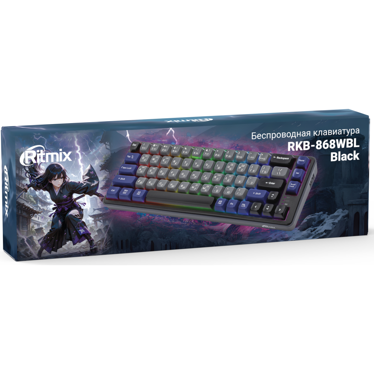 Клавиатура Ritmix RKB-868WBL - фото 4