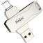 USB Flash накопитель 256Gb Netac U782C USB3.2 Silver - NT03U782C-256G-32PN - фото 3