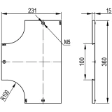 Крышка ответвителя DKC 38042K