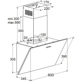 Вытяжка MAUNFELD Dream 60 Push Glass Black (КА-00025321)