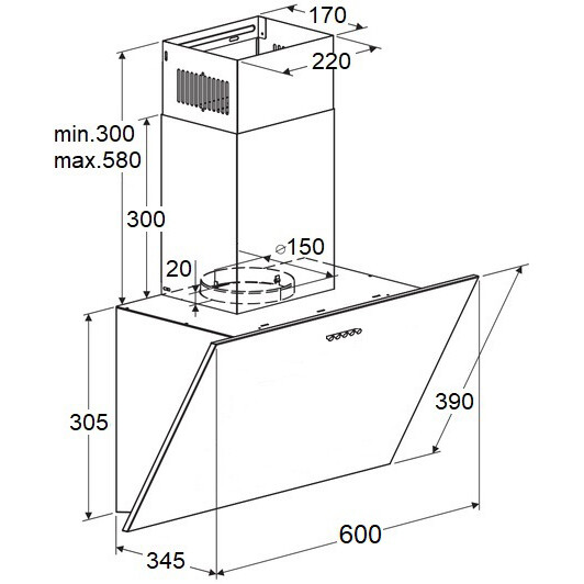 Вытяжка MAUNFELD Dream 60 Push Glass Black - КА-00025321 - фото 14