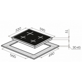 Электрическая варочная панель MAUNFELD EEHE.64.4B (УТ000008470)