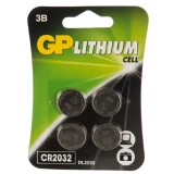 Батарейка GP (CR2032, 4 шт.) (CR2032-2CRU4)