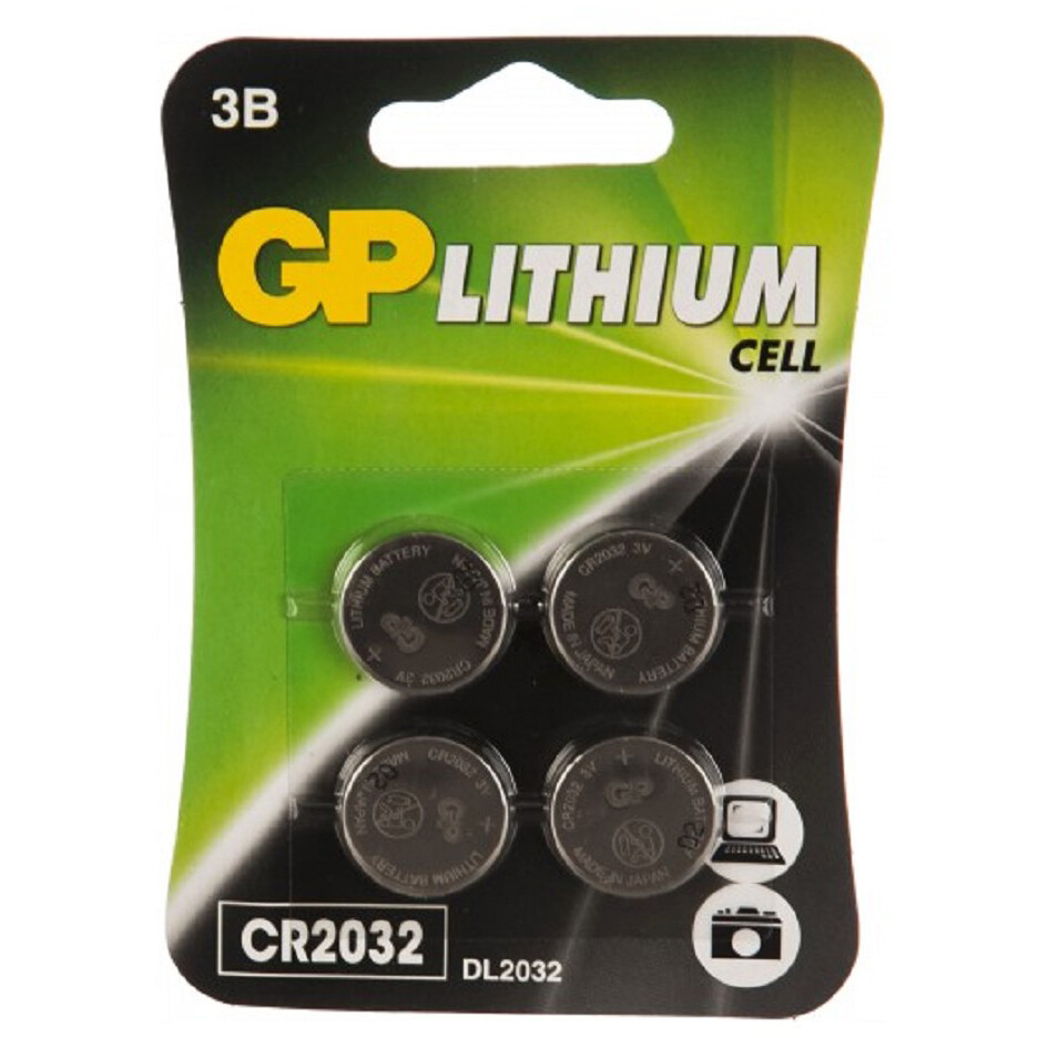 Батарейка GP (CR2032, 4 шт.) - CR2032-2CRU4
