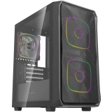 Корпус Powercase Mistral Micro SM06 ARGB Black (CMMSM06B-A3)