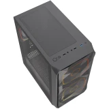 Корпус Powercase Mistral Micro SM06 ARGB Black (CMMSM06B-A3)
