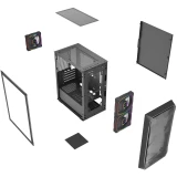 Корпус Powercase Mistral Micro SM06 ARGB Black (CMMSM06B-A3)