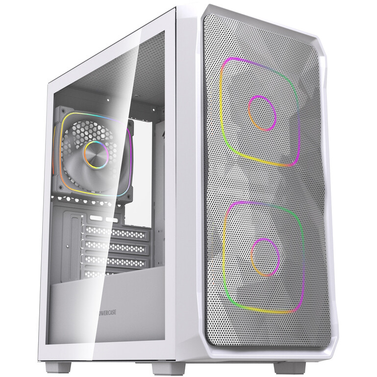 Корпус Powercase Mistral Micro SM06 ARGB White - CMMSM06W-A3