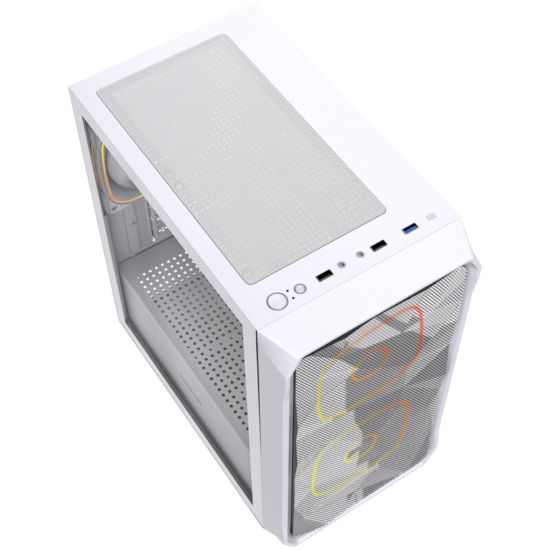 Корпус Powercase Mistral Micro SM06 ARGB White - CMMSM06W-A3 - фото 4