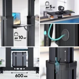 Мобильная стойка Onkron TS2821 Black