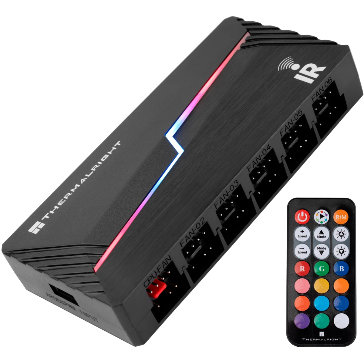 Контроллер вентиляторов Thermalright TL-ARGB and FAN HUB x12 IR Black - TL-ARGB-FAN-HUB-X12-IR-BL - фото 8