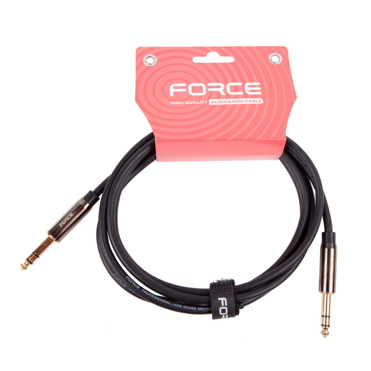 Кабель межблочный 6.3 Jack (M) - 6.3 Jack (M), 2м, FORCE FLC-02