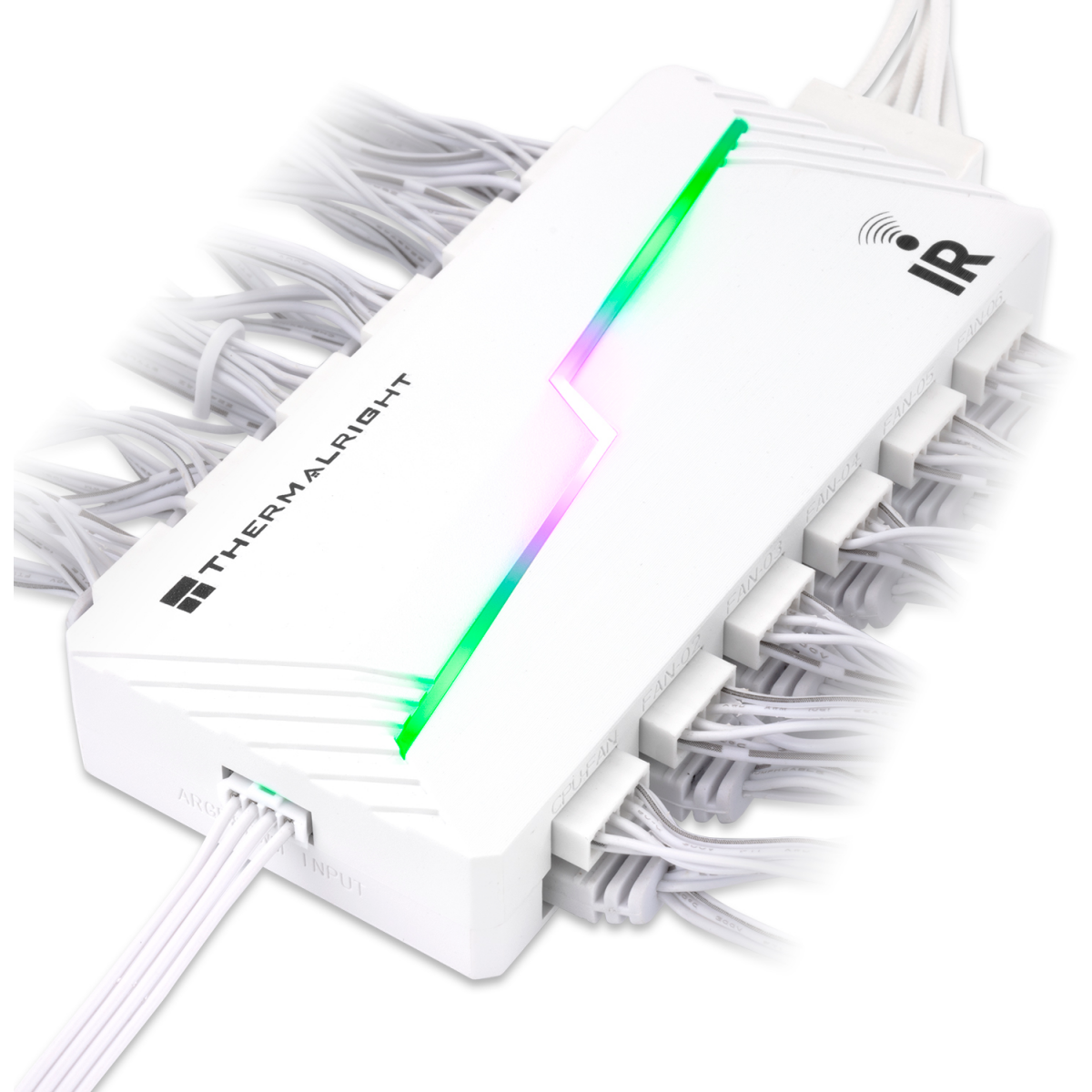Контроллер вентиляторов Thermalright TL-ARGB and FAN HUB x12 IR White - TL-ARGB-FAN-HUB-X12-IR-WH - фото 7