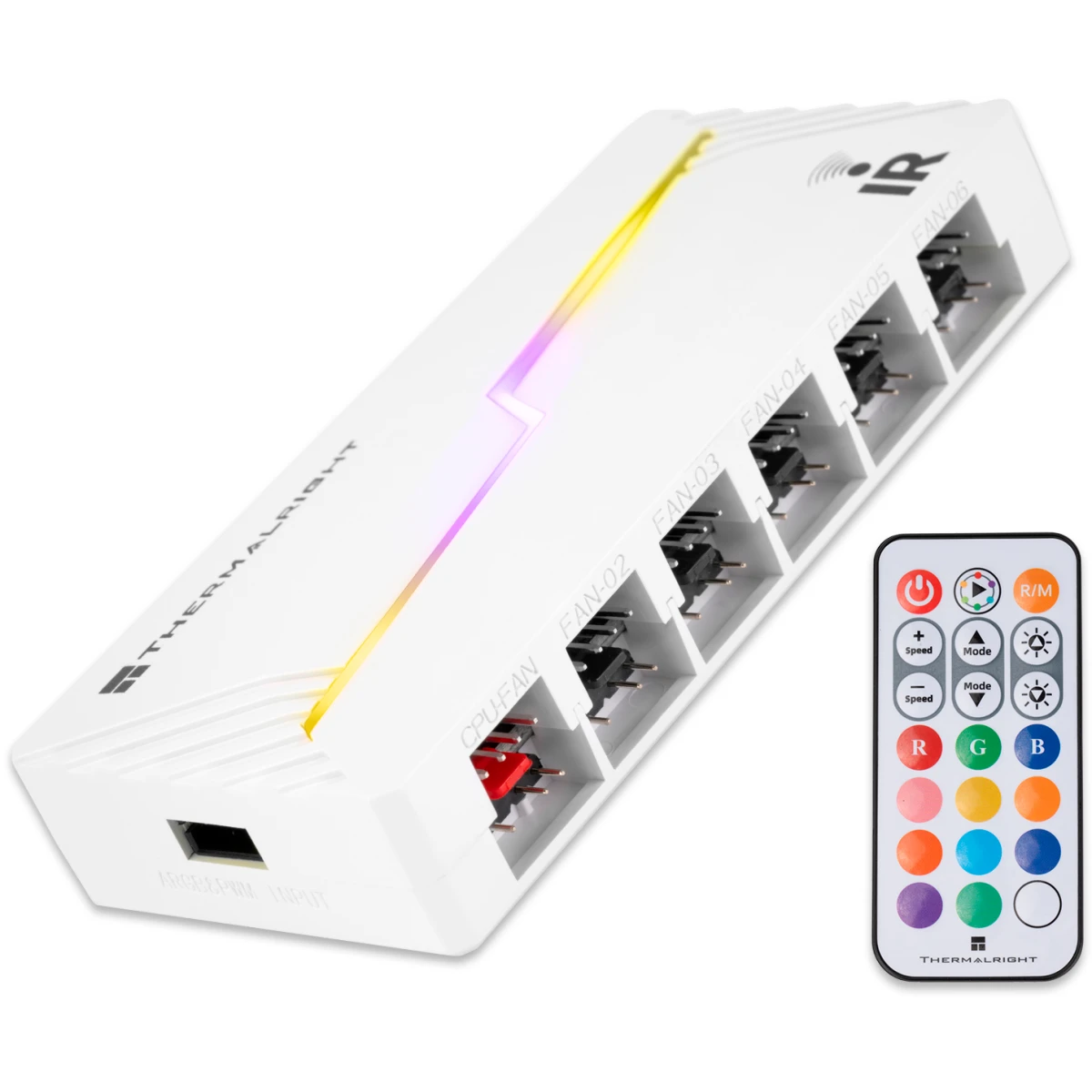 Контроллер вентиляторов Thermalright TL-ARGB and FAN HUB x12 IR White - TL-ARGB-FAN-HUB-X12-IR-WH - фото 8