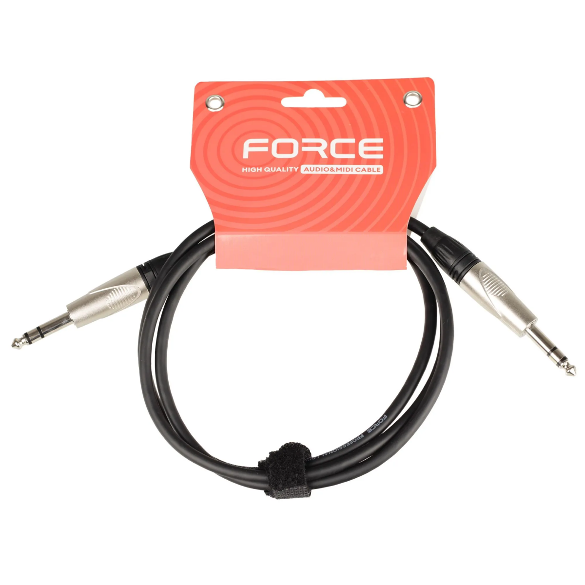 Кабель межблочный 6.3 Jack (M) - 6.3 Jack (M), 1.5м, FORCE FLC-101 - FLC-101/1.5