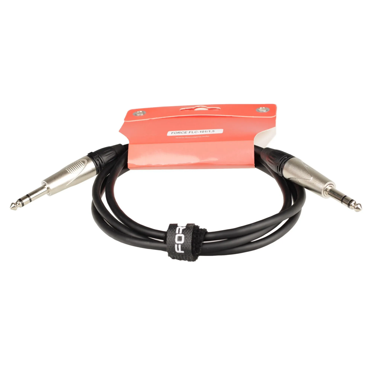 Кабель межблочный 6.3 Jack (M) - 6.3 Jack (M), 1.5м, FORCE FLC-101 - FLC-101/1.5 - фото 3