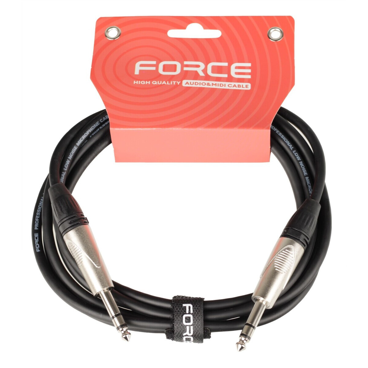 Кабель межблочный 6.3 Jack (M) - 6.3 Jack (M), 3м, FORCE FLC-101 - FLC-101/3