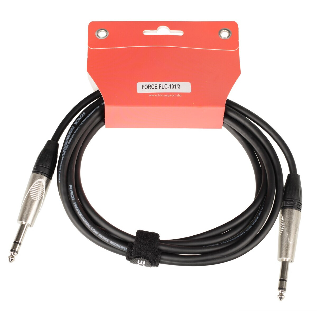 Кабель межблочный 6.3 Jack (M) - 6.3 Jack (M), 3м, FORCE FLC-101 - FLC-101/3 - фото 2