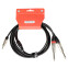 Кабель 3.5 Jack (M) - 2x 6.3 Jack (M), 3м, FORCE FLC-15 - FLC-15/3