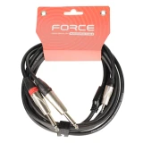Кабель межблочный 3.5 Jack (M) - 2x 6.3 Jack (M), 3м, FORCE FLC-15 (FLC-15/3)