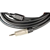 Кабель межблочный 3.5 Jack (M) - 2x 6.3 Jack (M), 3м, FORCE FLC-15 (FLC-15/3)