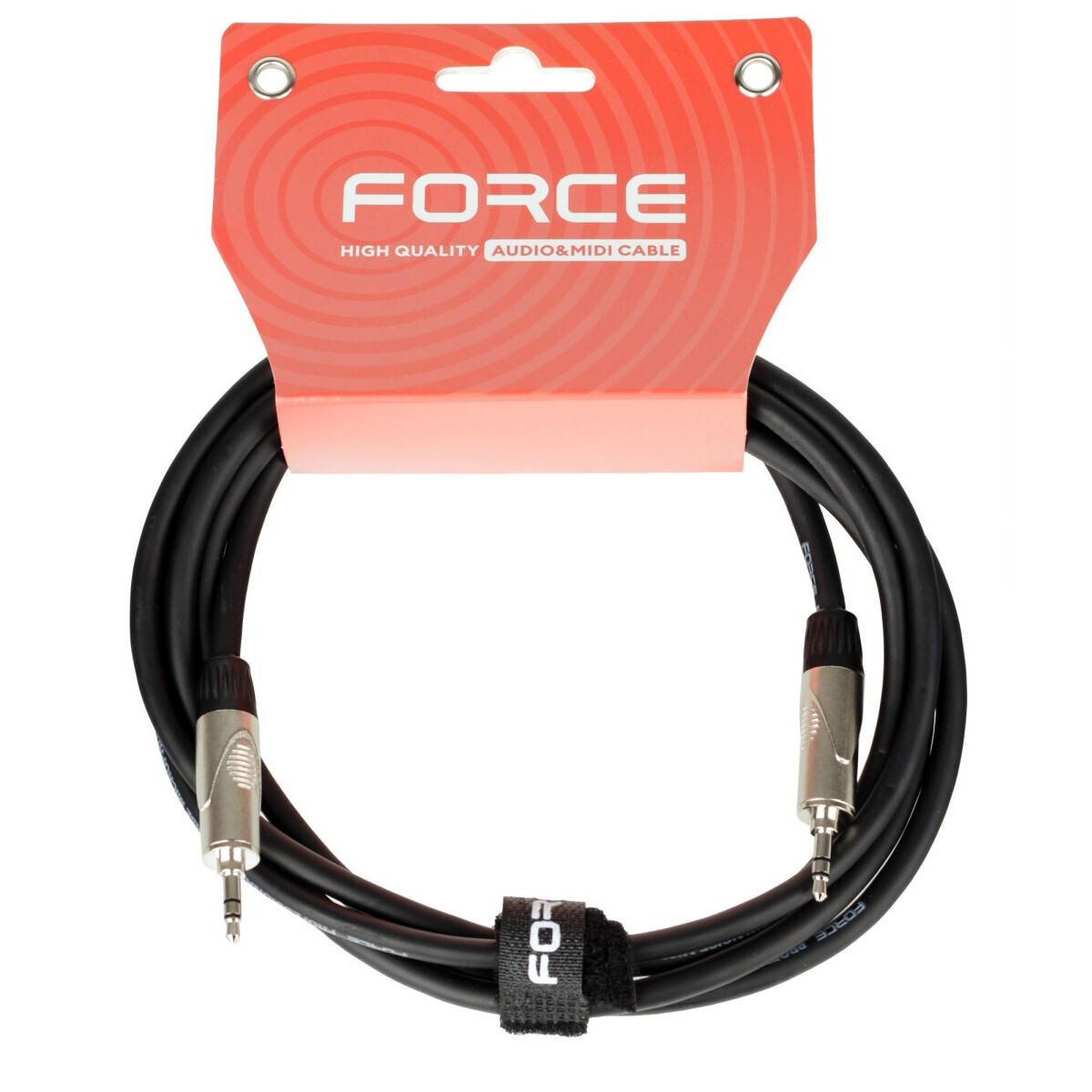Кабель межблочный 3.5 Jack (M) - 3.5 Jack (M), 2м, FORCE FLC-160