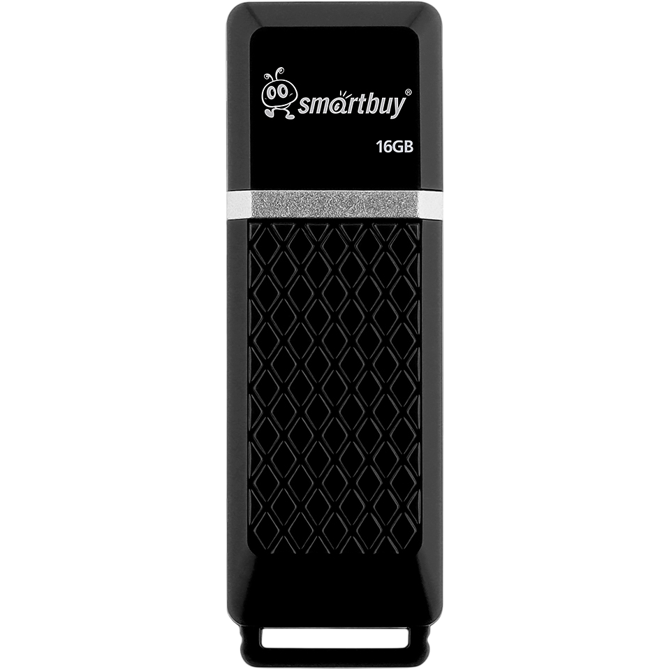 USB Flash накопитель 16GB SmartBuy Quartz Black (SB16GBQZ-K)