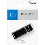 USB Flash накопитель 16Gb SmartBuy Quartz Black (SB16GBQZ-K)