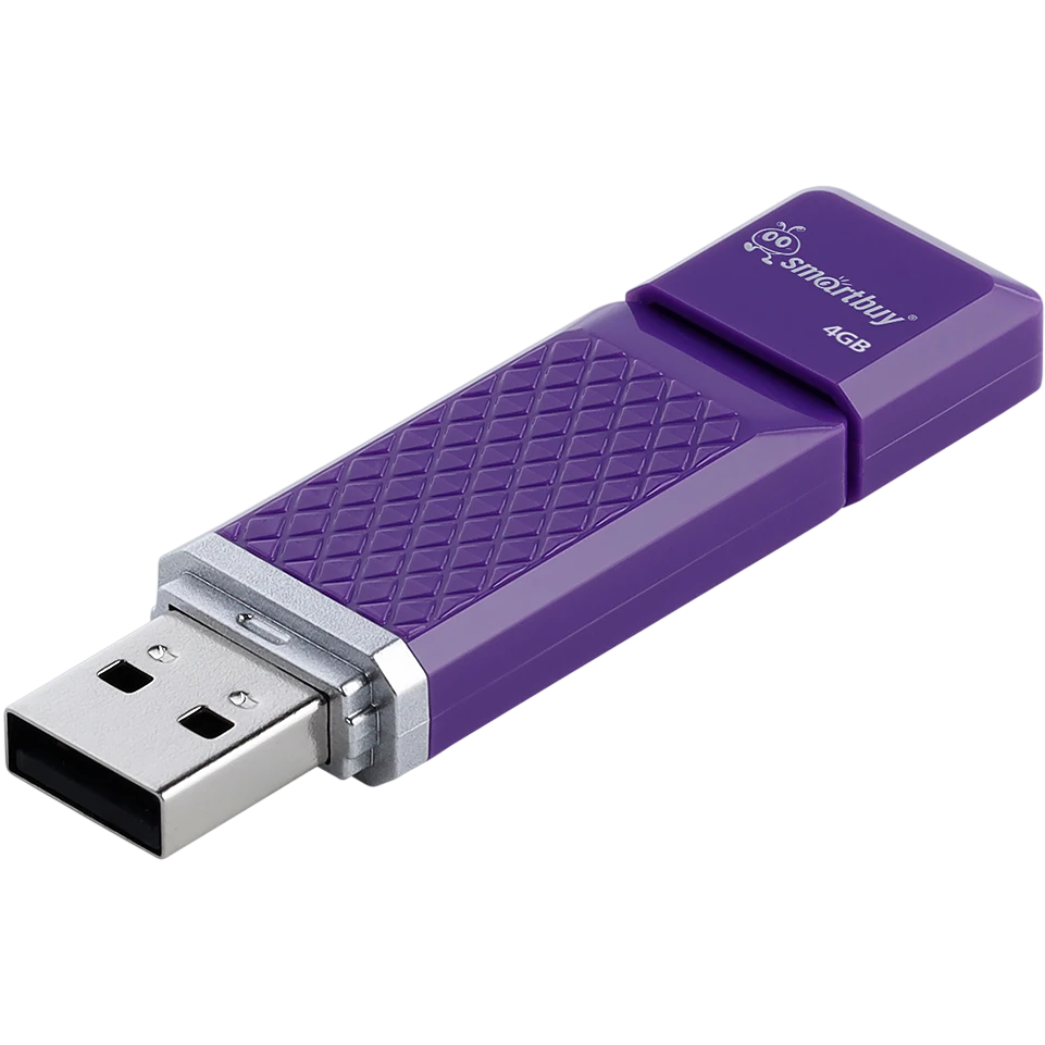 USB Flash накопитель 4GB SmartBuy Quartz Violet (SB4GBQZ-V) - фото 2