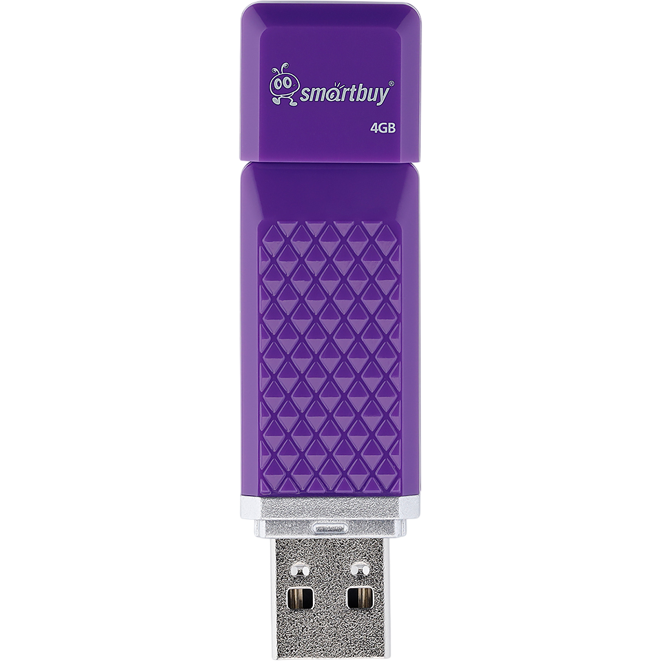 USB Flash накопитель 4GB SmartBuy Quartz Violet (SB4GBQZ-V) - фото 3