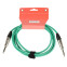Кабель инструментальный 6.3 Jack (M) - 6.3 Jack (M), 3м, FORCE FGC-09 Green - FGC-09/3 GR - фото 2