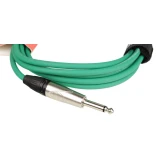 Кабель инструментальный 6.3 Jack (M) - 6.3 Jack (M), 3м, FORCE FGC-09 Green (FGC-09/3 GR)