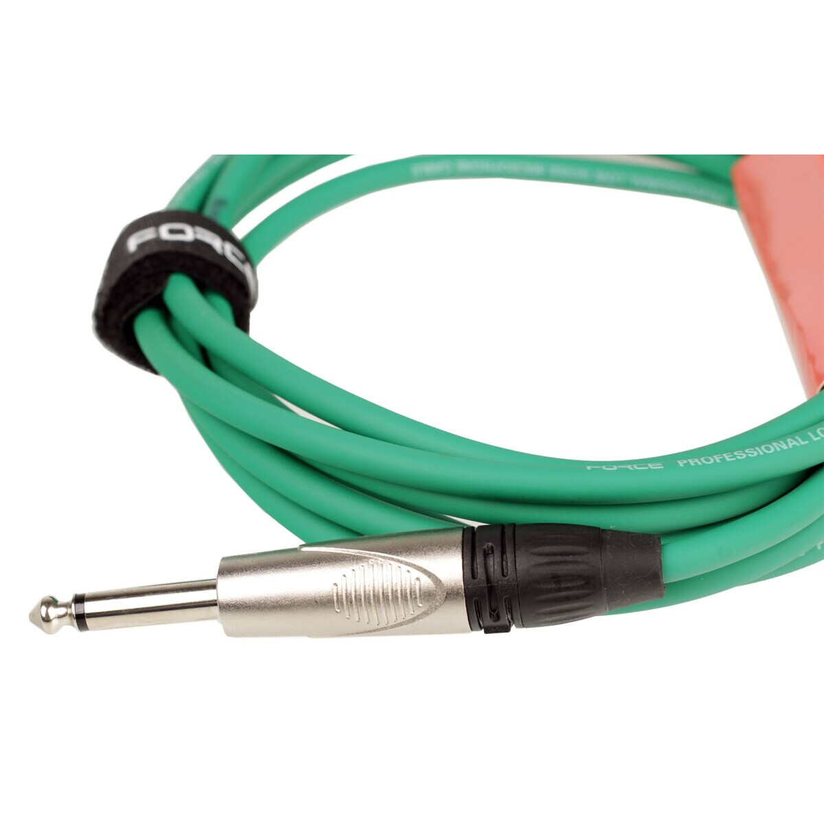 Кабель инструментальный 6.3 Jack (M) - 6.3 Jack (M), 3м, FORCE FGC-09 Green - FGC-09/3 GR - фото 4