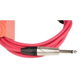 Кабель инструментальный 6.3 Jack (M) - 6.3 Jack (M), 3м, FORCE FGC-09 Red (FGC-09/3 RD)