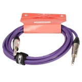 Кабель инструментальный 6.3 Jack (M) - 6.3 Jack (M), 3м, FORCE FGC-09 Violet (FGC-09/3 VT)