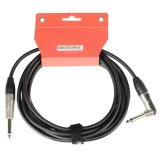 Кабель инструментальный 6.3 Jack (M) - 6.3 Jack (M), 4.5м, FORCE FGC-09/4.5L Black