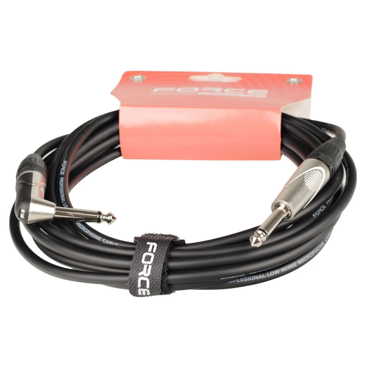 Кабель инструментальный 6.3 Jack (M) - 6.3 Jack (M), 4.5м, FORCE FGC-09/4.5L Black - фото 3